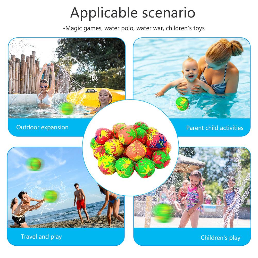 20pcs Water Bomb Balls Summer Beach Water Splash Ball Garden Fun Children Kids Outdoor Sport Pool Play Games
