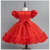 Mädchen Kinder Aufgebauschtes Spitze Tüll Prinzessin Geburtstagsparty Formelles Auftrittskleid