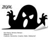 Ghost Witch Party Decor Halloween Silhouette Static Window Stickers, Waterproof PVC Decals, Clings Removable for Home Glass Decoration Film