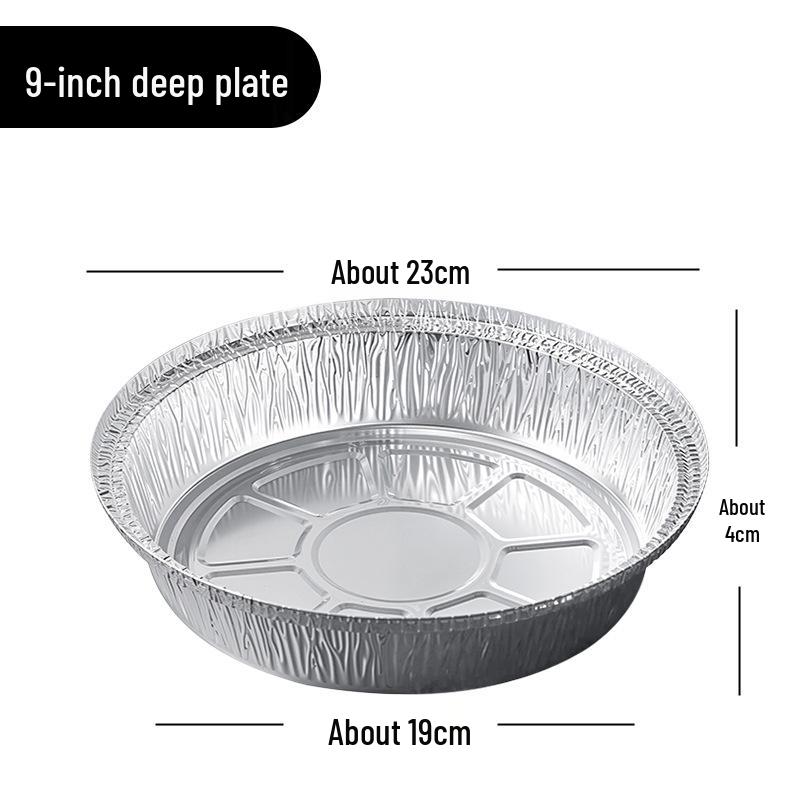 Round Disposable Aluminum Foil Air Fryer Pan - High Temperature Resistant & Food Grade