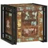 Storage Box with Storage Compartment 40 X 40 X 40 Cm Solid Acacia Wood