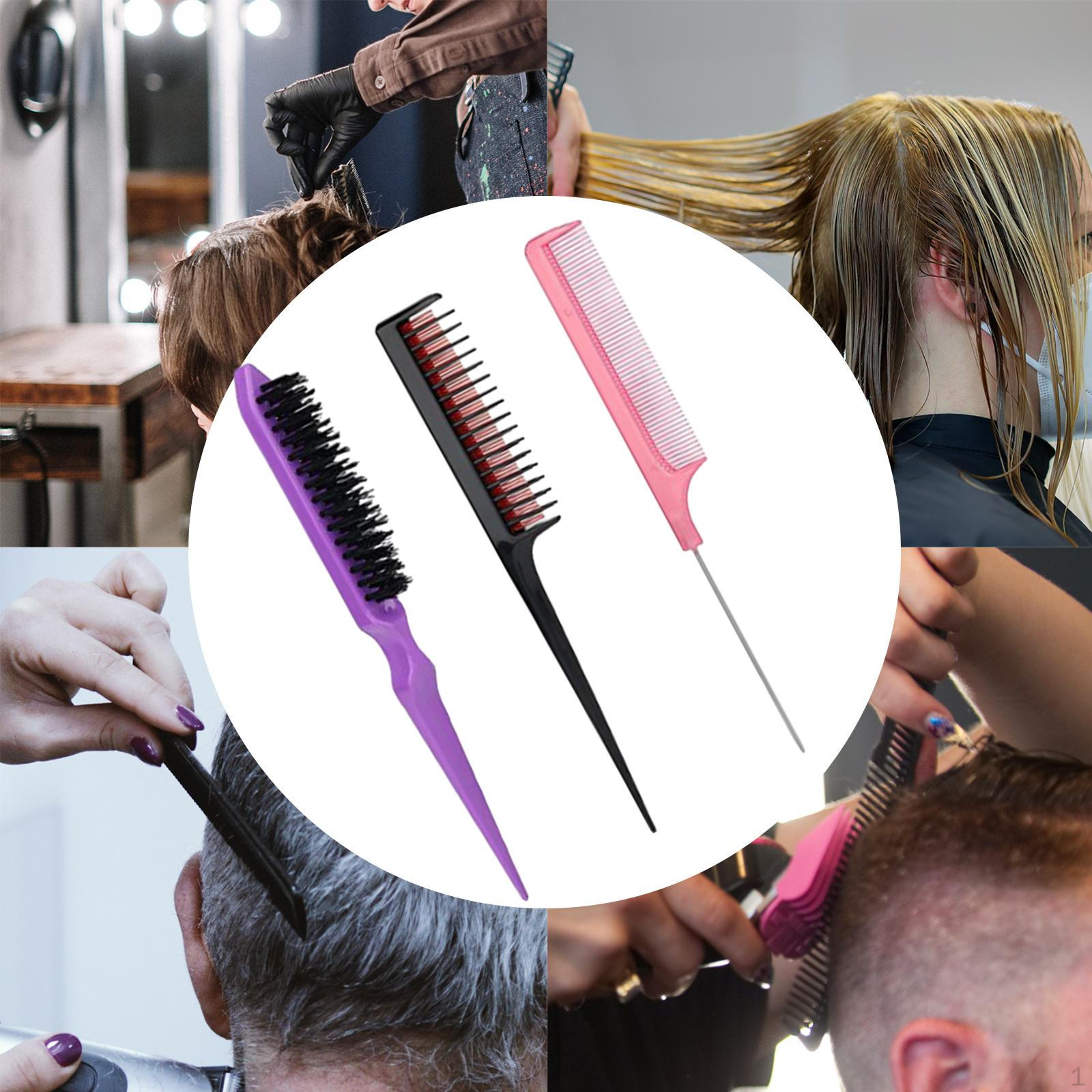 

Набор из 3 щеток для волос, расчесывание для укладки, расчески с волнистыми краями, дразнящие края фиолетовый