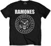 Ramones Crest Tommy Johnny Joey Dee Dee T-shirt