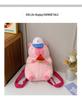 Capybara Plush Cartoon Double Shoulder Backpack - Cute Children's Bag