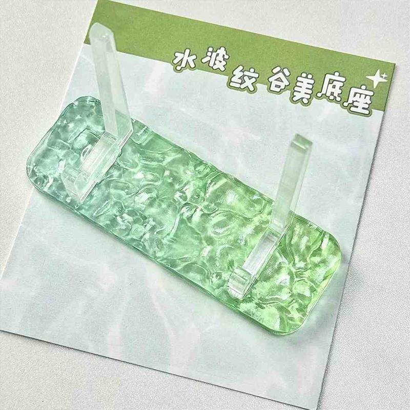 1 шт. Ленточный Кружевной Градиентный Акриловый Рамка Мини Держатель для Фотокарточек Стенд Кирпич Японская Игровая Карточка Аниме Коллекция Рамки