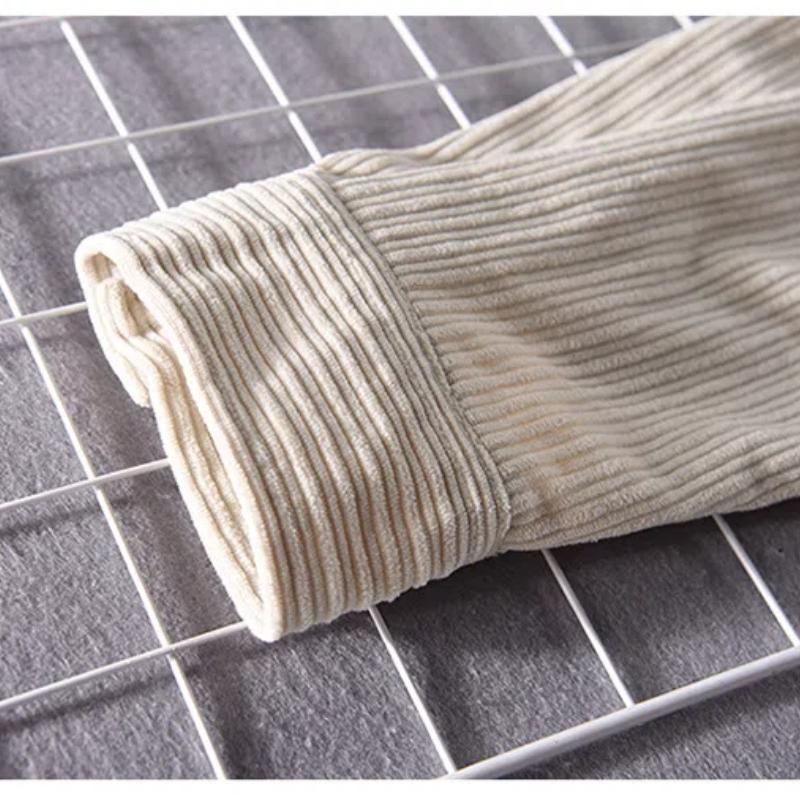 Autumn and Winter Shirts for Men Japanese Style Men Clothing Solid Color Long Sleeve Corduroy Shirt Daily Casual Top Simple