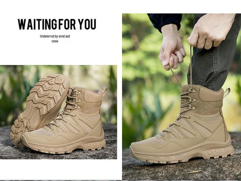 2025 Plus Size Men's Outdoor Tactical Off-road Running Combat Boots