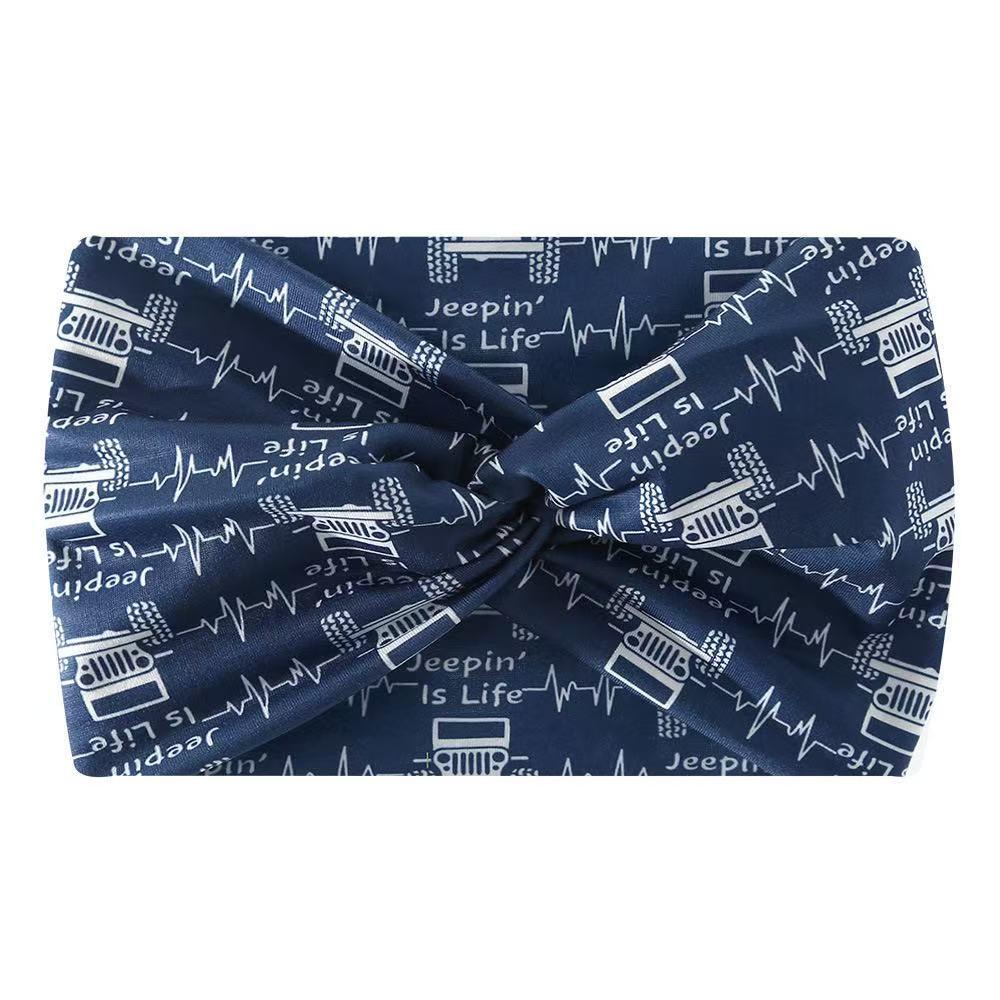 European & American Bohemian Print Sports Headband Hair Accessory