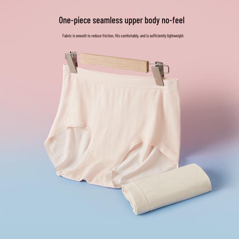Yiershuang Women's Plus Size 7A Antibacterial High-Waist Briefs