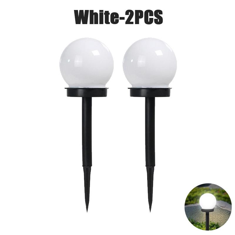 Solar LED Bulb Light Three-color Energy Saving Waterproof Simple Atmospheric Lighting Outdoor Garden Lawn Street Garden Lights