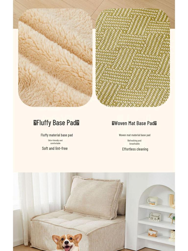 Four Seasons Washable Pet Bed: Cool Summer Mat for Small Dogs & Cats