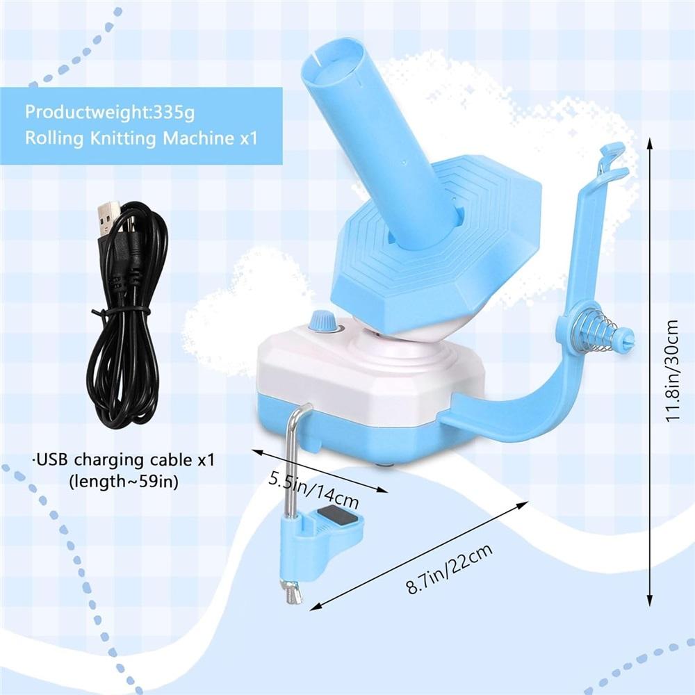 Electric Yarn Winder Dual Spring, Automatic Yarn Winder, Strong Tension Stepless Speed Regulation, 10 Ounce Large Capacity Knitting Winder