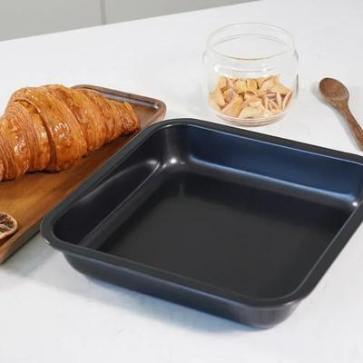 9 Inch Square Baking Tray Non-Stick Carbon Steel Toast Plate Cake Bread Baguette Oven Bakeware Pie Pizza Cake Mold Baking Pan