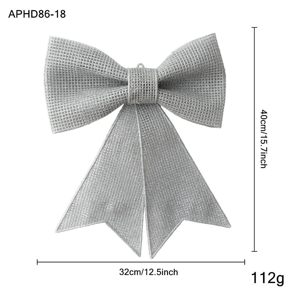 Plastic Christmas Bow Ornament Bow Shaped Holiday Bow Decoration Window Display