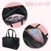 Chiikawa School Bag Synthetic Leather Black Boston Bag with Multifunctional Pockets [Showbido] <Chiikawa>