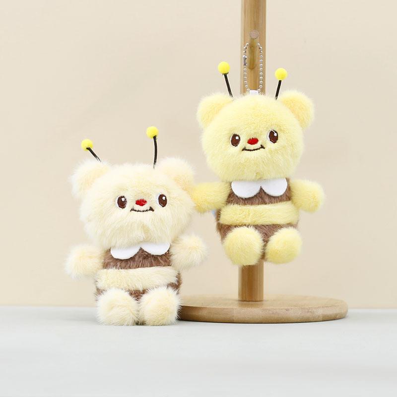 Sweet Bumblebee Bear Stuffed Animal Charm Made Of Soft Pp Cotton For Gifts Kids