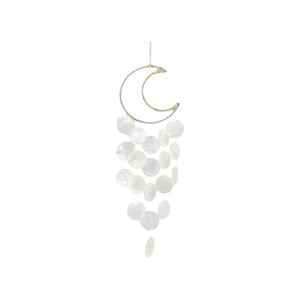 Decoratieve Schelp Windgong 1 Pak voor Buiten Tuin Ophanging met Ontspannend Geluid voor Veranda Terras Balkon Raam