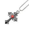 Hip Hop Style Personalized Cross Pendant Necklace - Retro European & American Versatile Sweater Chain