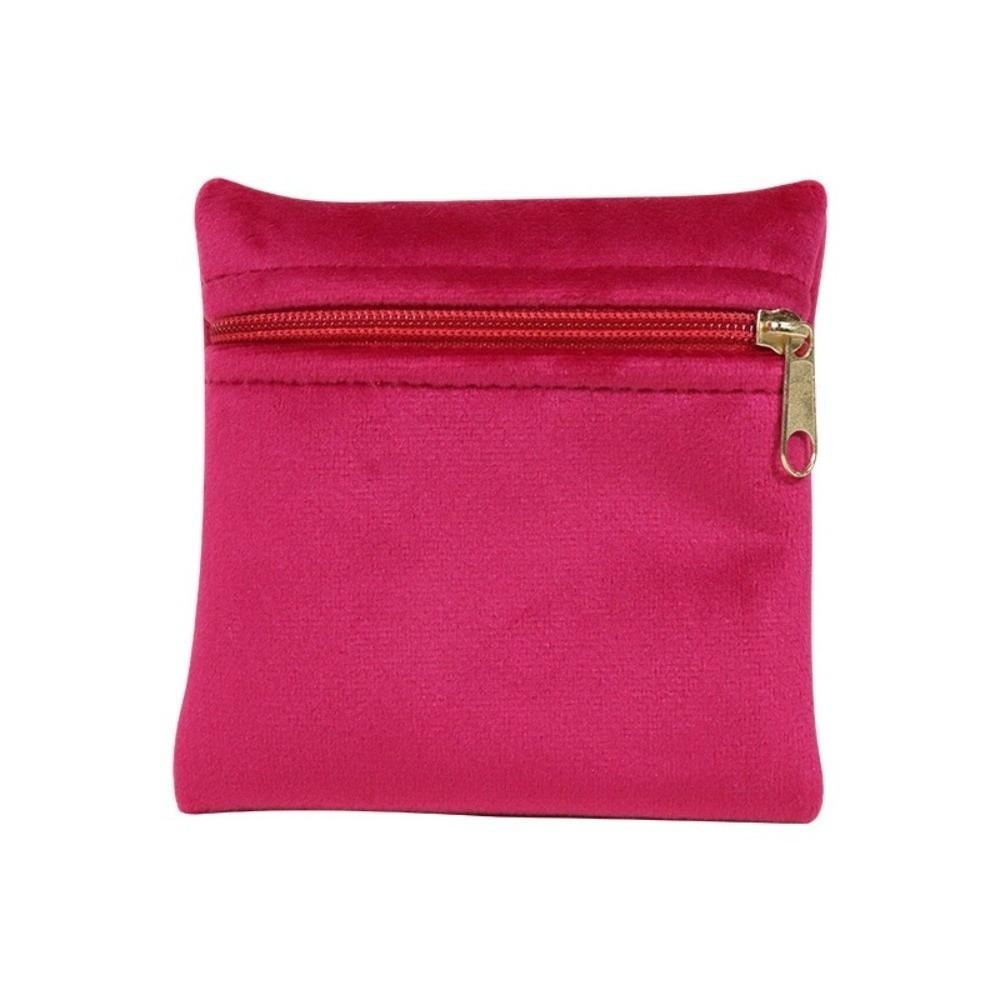 Double-Sided Zipper Jewelry Pouch Zipper Closure Jewelry Storage Bag  Jewelry Packaging
