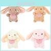 Adorable Plush Bunny Keychain Charm For Bags And Backpacks In Soft Colors