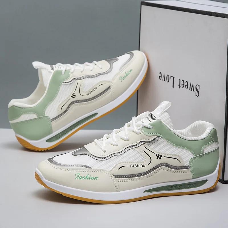 Fashion Sneaker Korean Summer New Shoes Men 2024 Mesh Breathable Comfort Casual Shoes Fashion Versatile Running Shoes Tenis Masculino