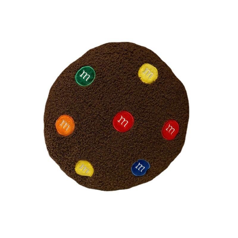 Cookie Cartoon Pattern Plush Cushion Pillow With Pp Cotton Fill For Home Office