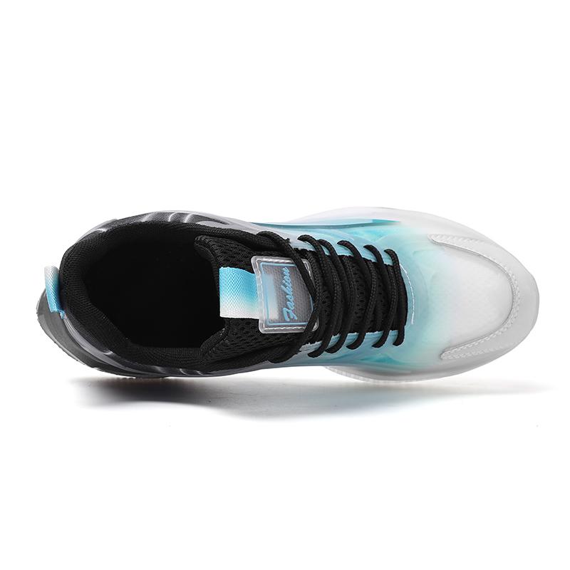 Menns høydeøkning Street Style Sport Basketball Sko Tykksåle Joggesko Stor størrelse for studenter