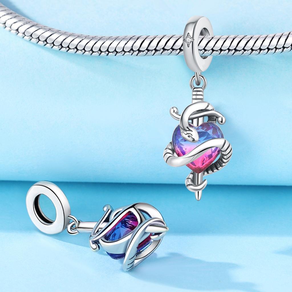 S925 Silber Tier-Thema Armband Perlen Anhänger Elefant Kaninchen Leopard Löwe Anhänger Perlen DIY Schmuckherstellung Zubehör