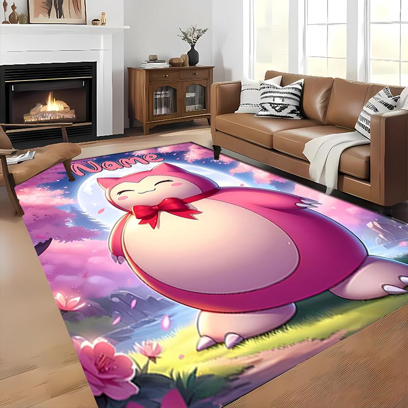 Custom Personalization Pokémon Area Rug - Perfect For Kitchen, Bathroom,Laundry Room Decor Large Size Available,Gift All Seasons