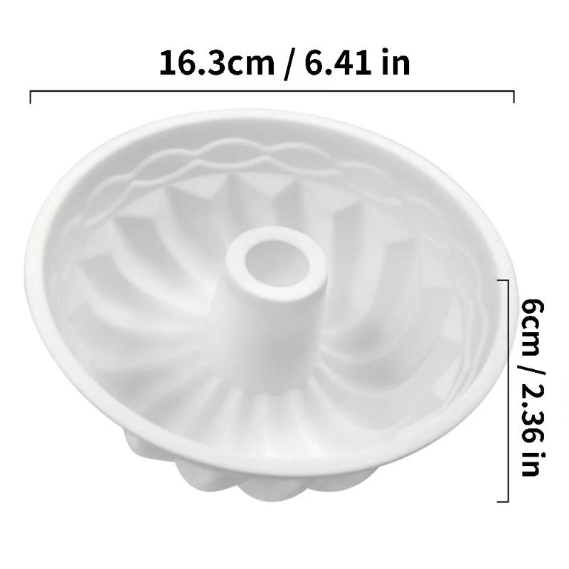 

Single Large Savarin Cake Mold Baking Tool Silicone Baking Tray Manual Bread Kitchen Accessories LD388