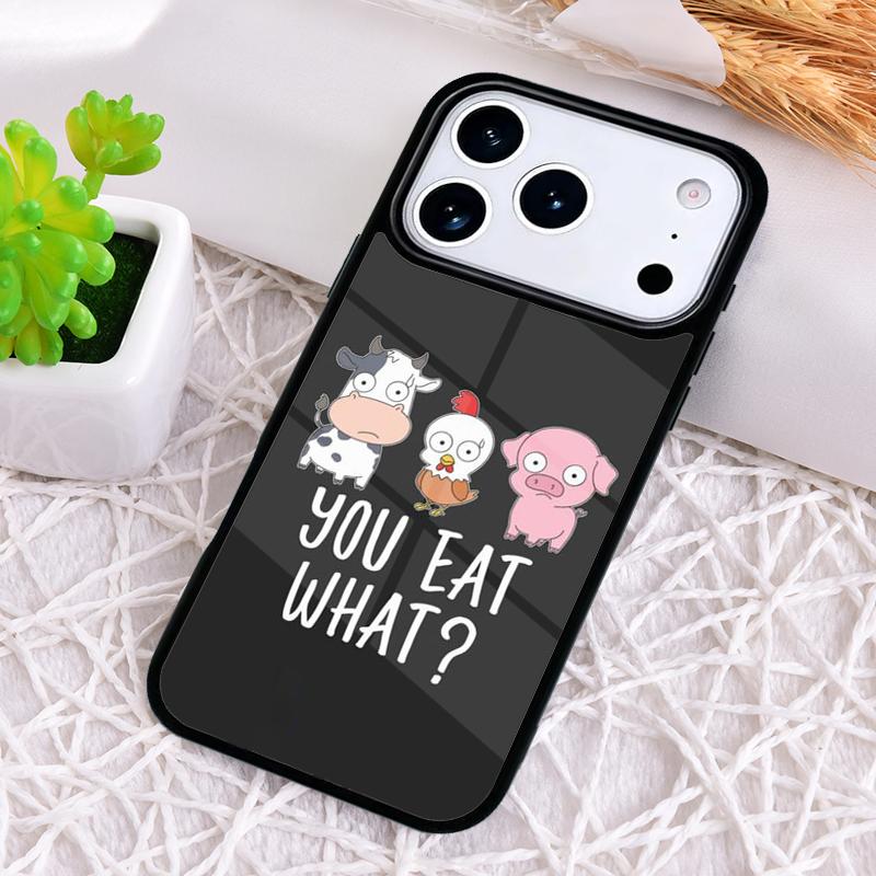 Vegan Friends Not Food Shockproof Phone Case for iPhone 17 Air 16e 15 11 12 14 13 Pro Max Cover Coque