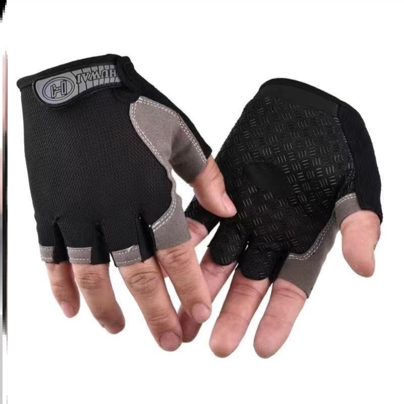 

Special Pull-up Exercise Kids Non Slip Gloves Black [Non Slip] net half finger(Rapid delivery) M