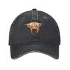 Vache Écossaise Haute Terre Beauté Casquette de Baseball Chapeau Enfant Chapeau Derby Casquette Militaire Unisexe Vêtements de Golf pour Femmes Unisexes
