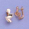 MINTHA Clip Earrings Trendy Fashion Jewelry Cubic Zirconia Stud Earrings For Women Rose Gold Color Earrings