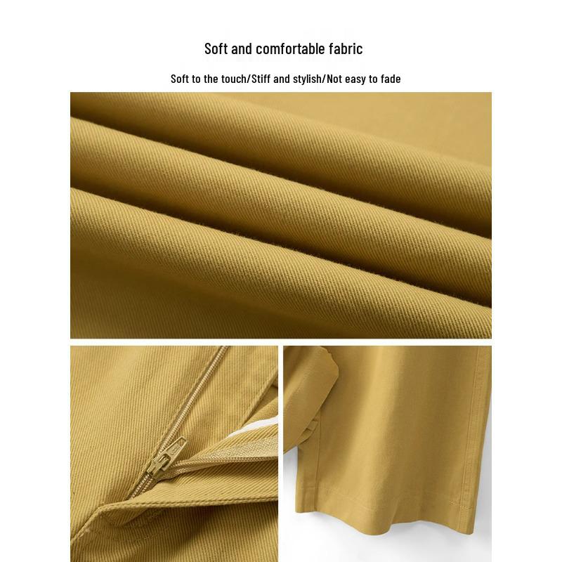 Women's High Waist Yellow Wide-Leg Vintage Jeans for Spring 2025