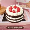 Kawaii Simulation Strawberry Birthday Cake Pressable Toy Soft Pressure Toy Food-Related Cake Press Toy For Kids