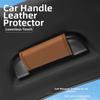 1pcs Car Handle Protector Versatile Car Roof Handle Cover Leather Protective Sleeve Sweat Absorbent Anti Car Interior Accessory