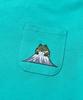 [go slow caravan] 341912 USA/C Various Embroidery PKT TEE Green M