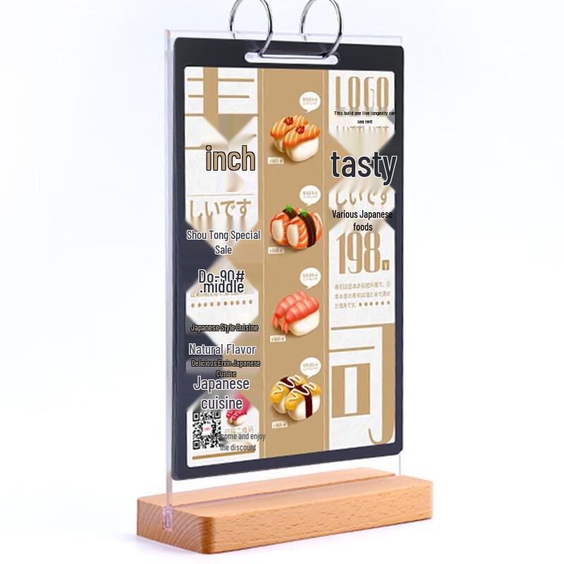 A4 Plastic Flip Display Stand