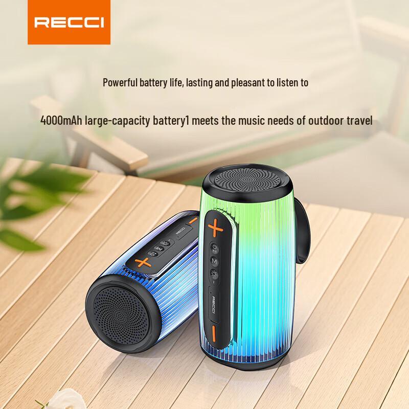 Recci RSK-W45 RGB Portable Bluetooth Speaker CN plug (adapter included)