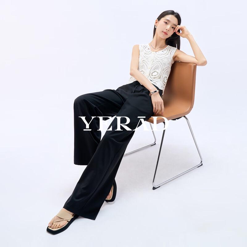 YERAD Women s Silk Blend Casual Straight-Leg Pants XXL