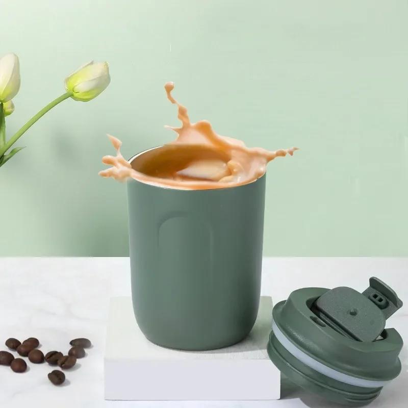 Mini Thermos Bottle Coffee Mug Stainless Steel Cup Thermal Leakproof Vacuum Flask Double Wall Tumbler Insulated Travle Drinkware