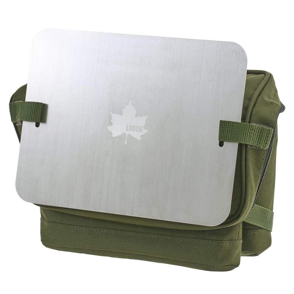 LOGOS CLUB Stainless Steel Top Cooler (81671105) - Converts into a Mini Table - Camping & Outdoor Cooler, 5.5L