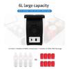 Mini Car Freshness 12V 6L Capacity Compact Size ABS Refrigerator Quiet Operation Portable Freezer Ideal for Travel Campi