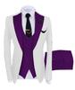 2025 European & American Men's Three-Piece Suit Set - Business, Banquet, or Groomsmen Attire