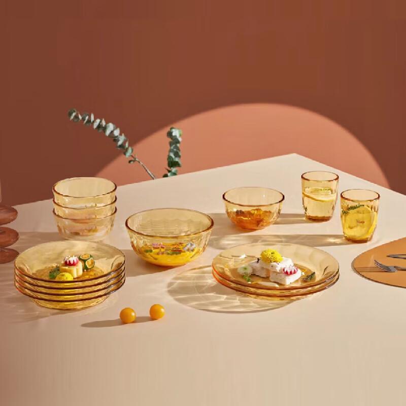 Burnell Brocade Cloud Waves 13-Piece Glassware Set