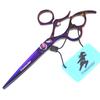 6.0 inch handle, Freelander, purple, left-handed scissors, flat scissors, left-handed scissors
