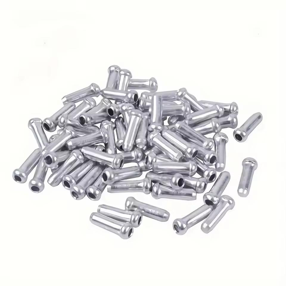 30Pcs Multiple Colors Aluminum Alloy Bicycle Brake Shifter Inner Cable Tips Wire End Cap Cable Line Core Cap Cover Gear