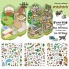 Infeel.Me My Little House 3D Scenery Stickers - Miniature Two-Layer Quiet Book Series