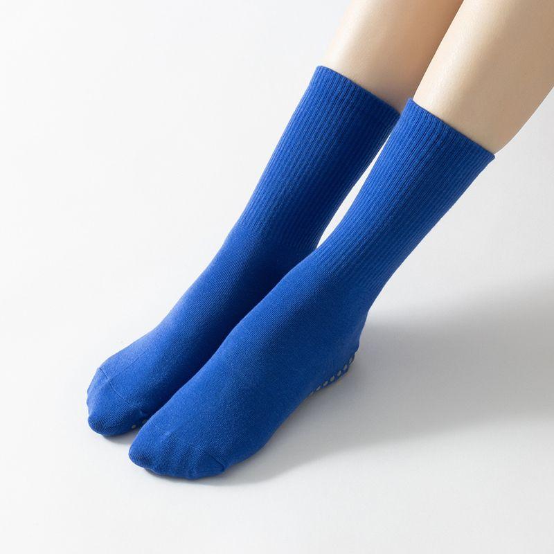 

Носки для йоги Нескользящие Профессиональные Женские Гольфы до Колена Носки для Фитнес-Зала для Занятий в Помещении Взрослые Нескользящие Носки для Йоги Носки для Пилатеса Klein Blue